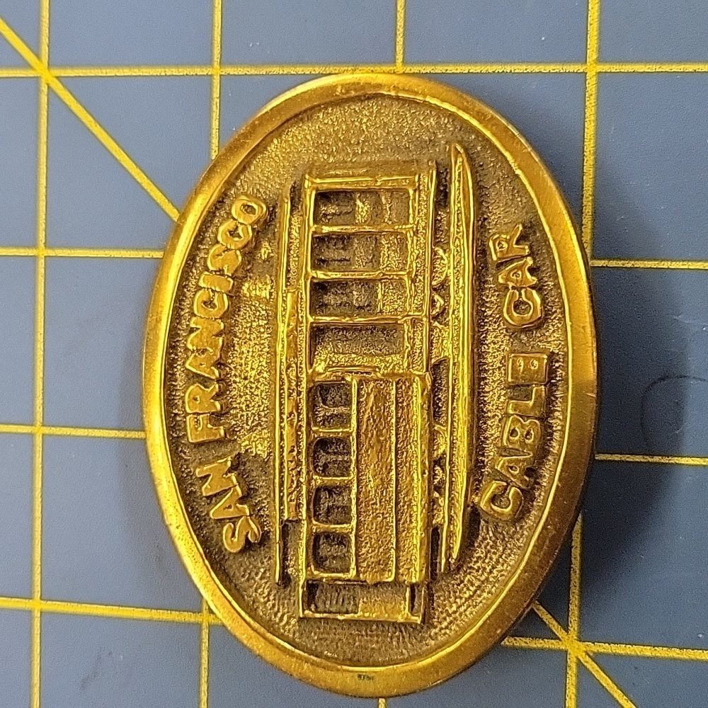 San Francisco Cable Car Solid Brass Made in USA